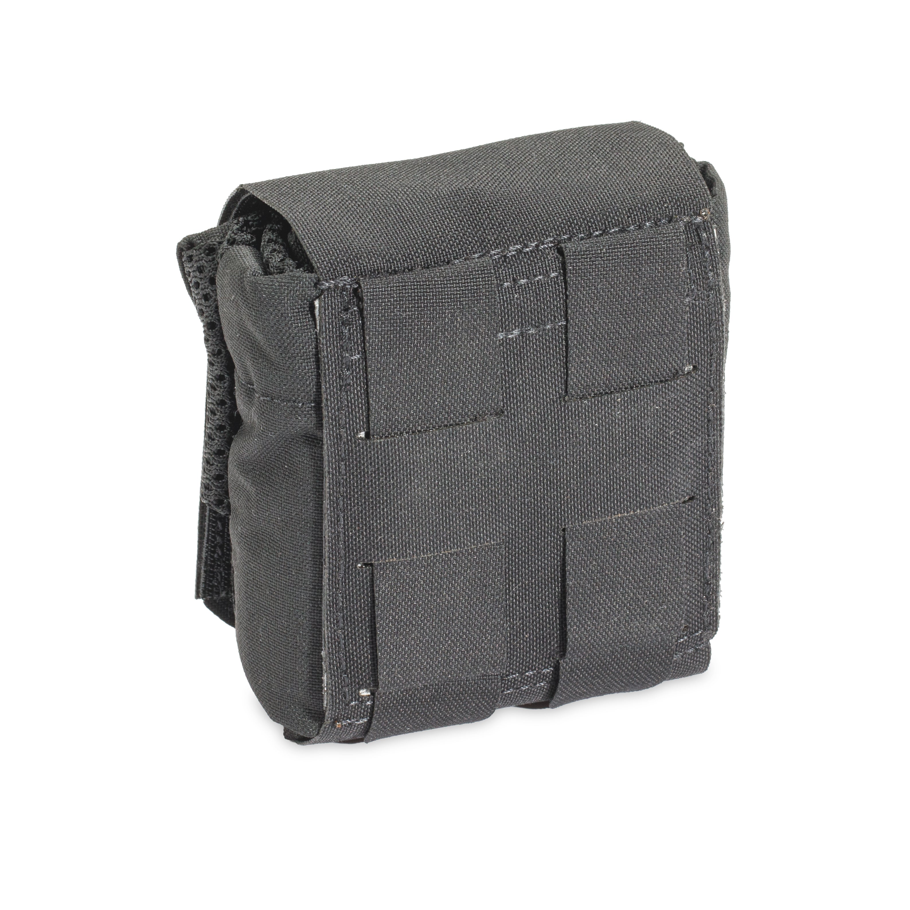 Pouch negru Velcro 15x22x5 cm compatibil MOLLE PALS