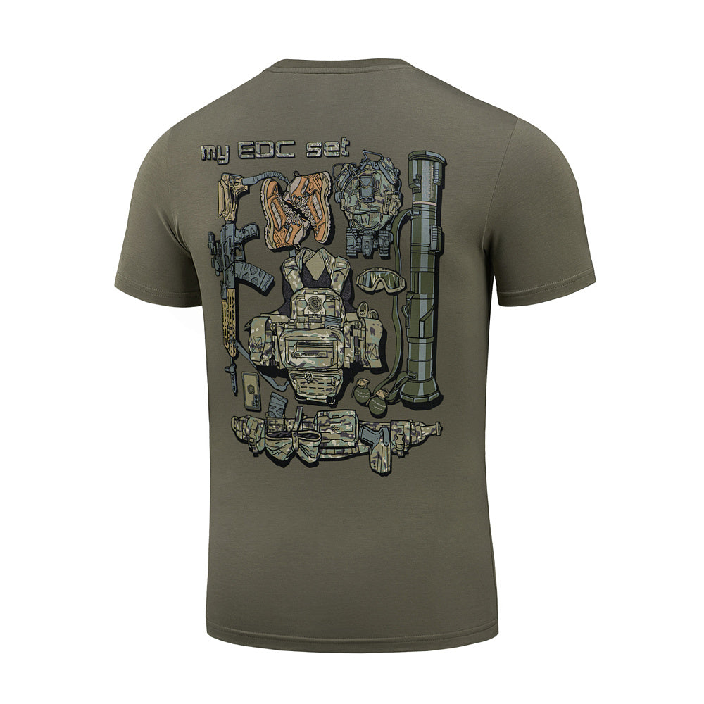 Tricou My EDC din bumbac cu elastan – vedere din spate