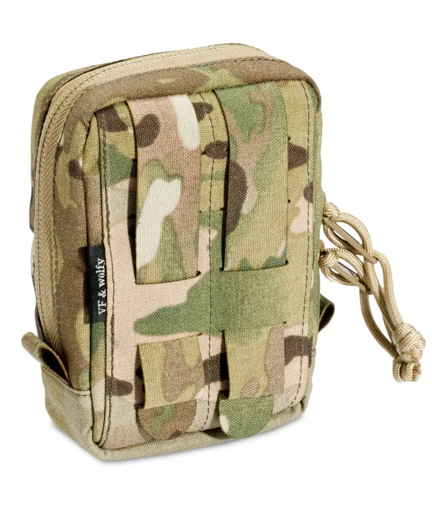 Pouch vertical Multicam cu panou Velcro 15x10x4 cm
