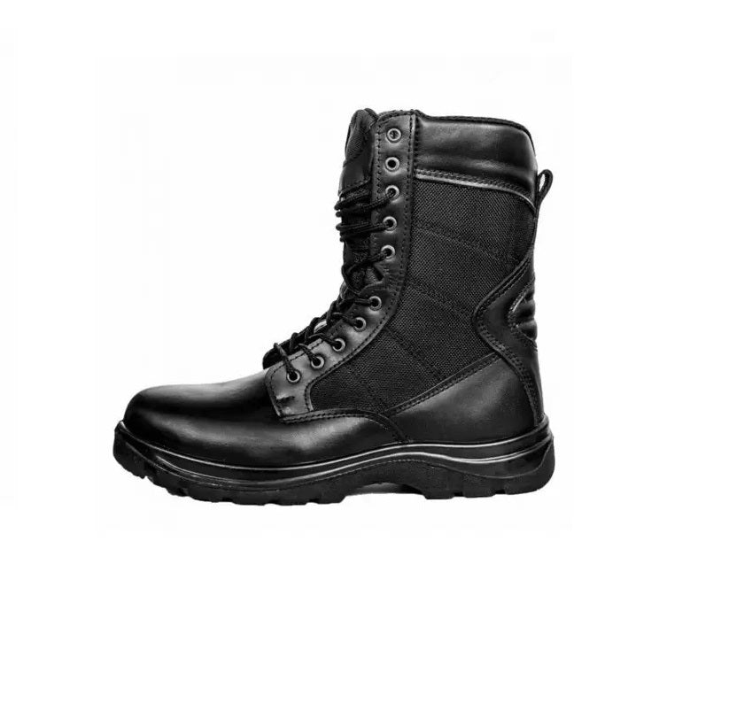 Bocanci militari cu 10 găuri din piele și Cordura
