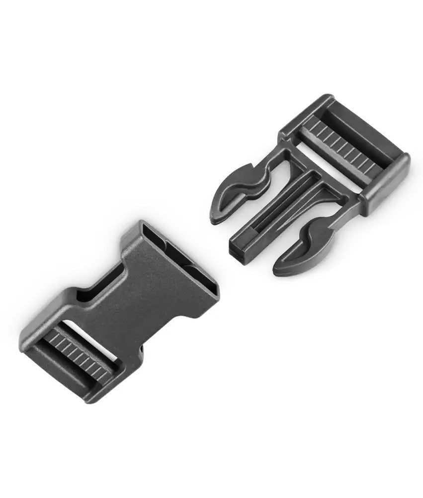Cataramă Trident 2M din POM neagră pentru chingă de 25 mm
