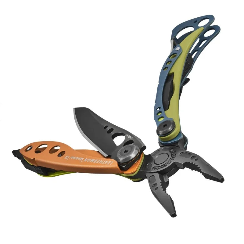Leatherman Skeletool CX Aurora pliat vedere laterala