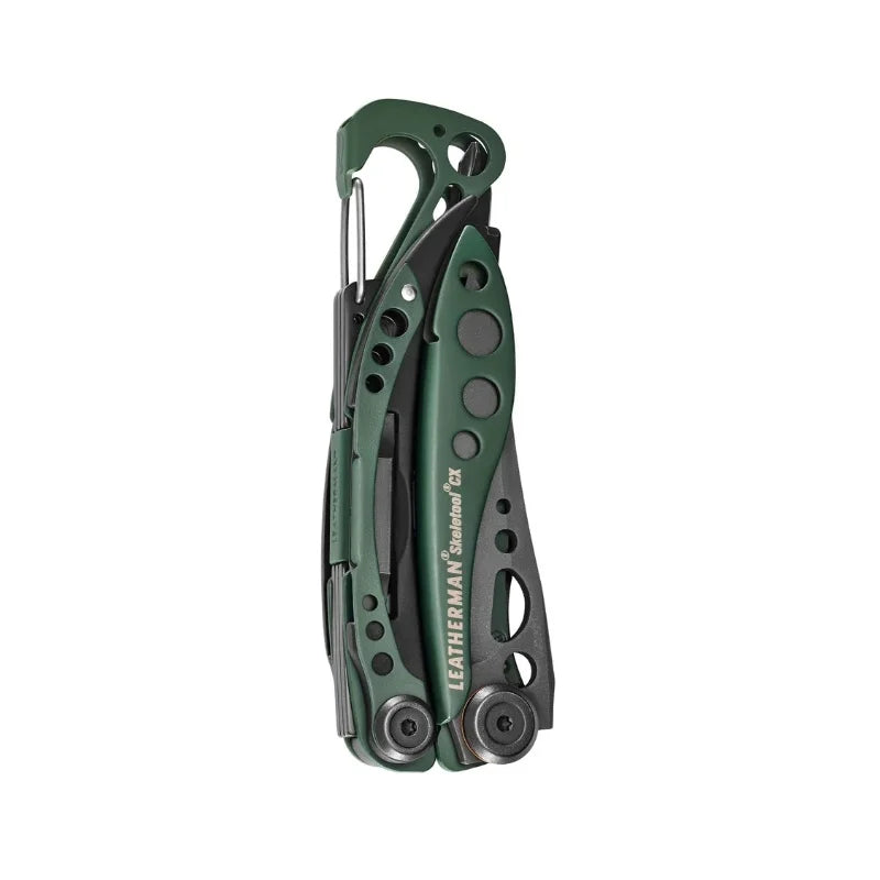 Multitool Leatherman Skeletool CX OD Green cu clema de buzunar