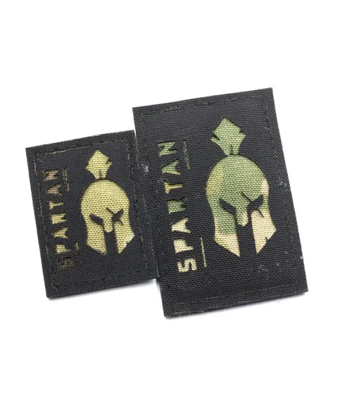 Patch Spartan Helmet Laser Cut cu Velcro – 2 dimensiuni