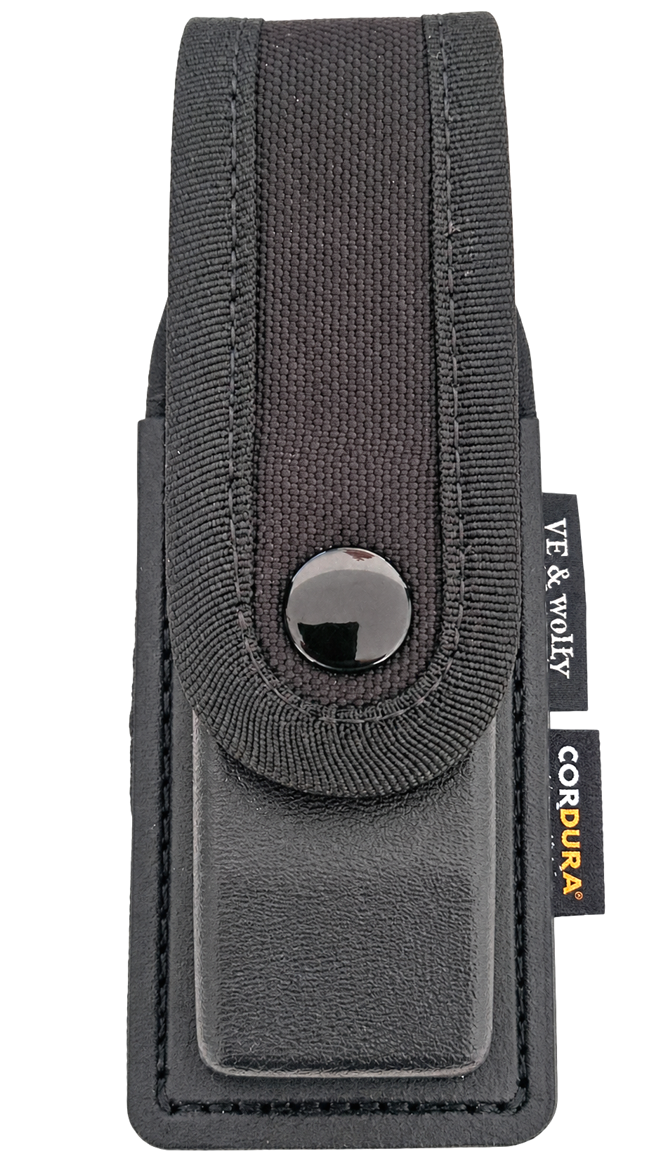 Buzunar tactic negru din Cordura cu închidere cu capsă