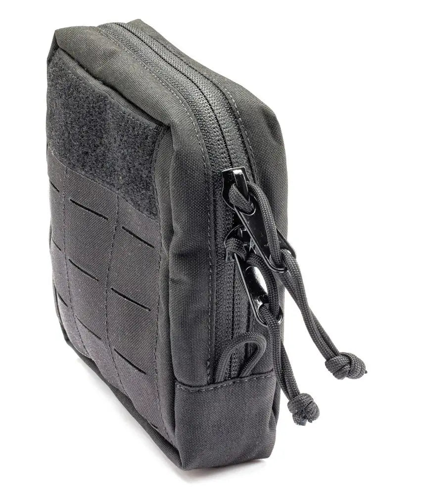Pouch MOLLE Laser Cut negru 15x15x4 cm