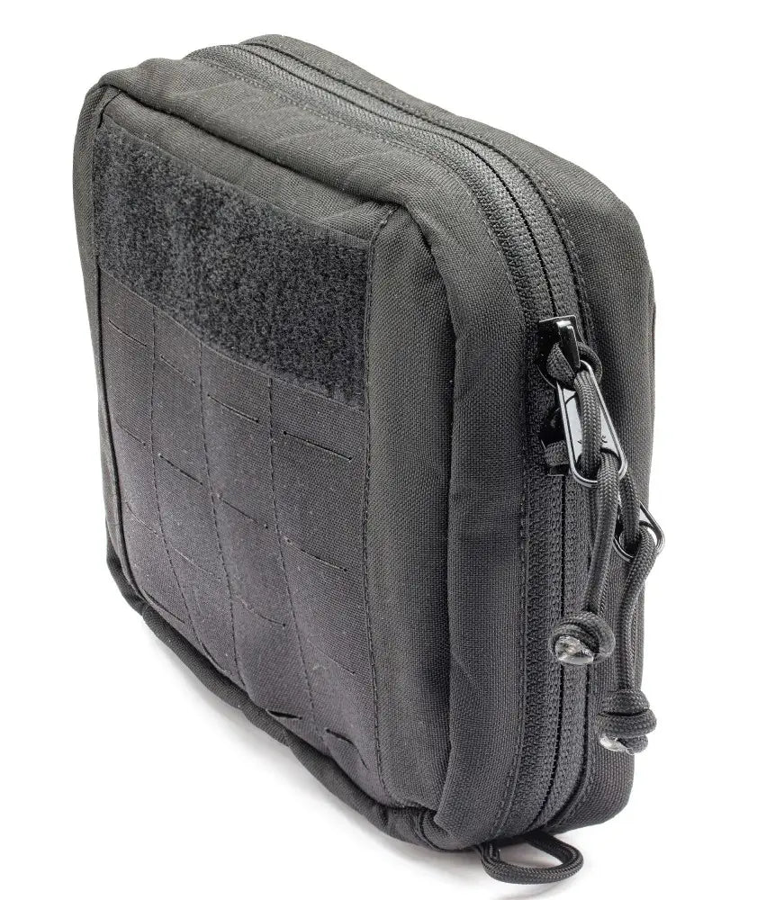 Pouch tactic negru Laser Cut MOLLE capacitate extinsa
