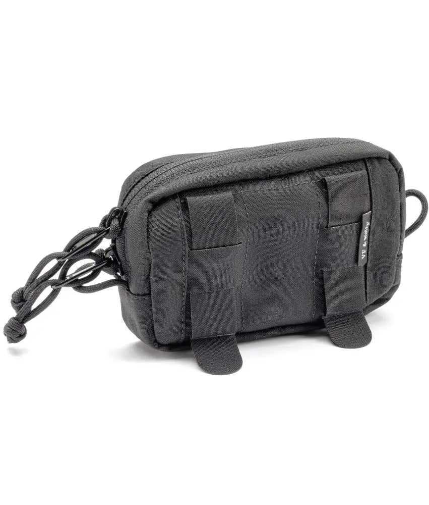 Pouch Cordura negru cu Velcro si fermoar YKK