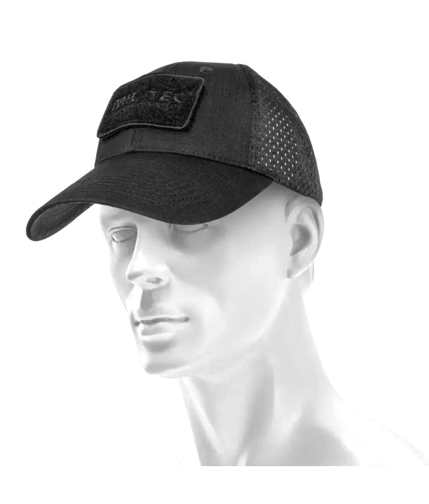 Șapcă tactică Trucker Mil-Tec neagră vedere frontală
