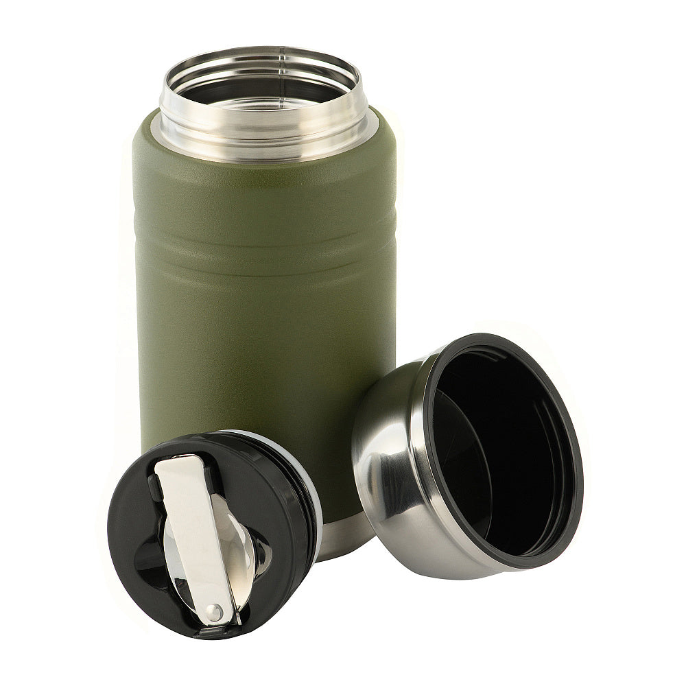 Termos M-Tac 750 ml cu cană și lingură pliabilă