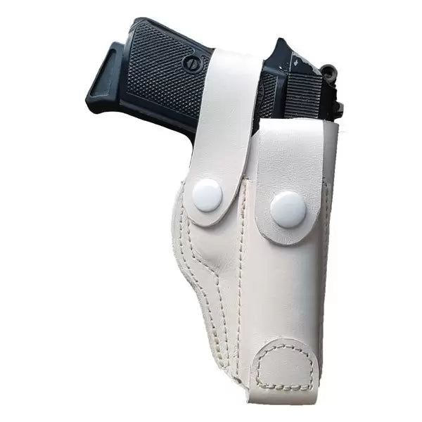 Toc din piele alba pentru pistol Carpati