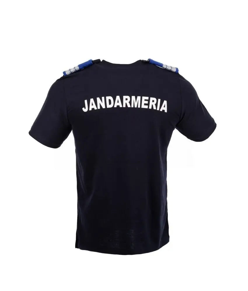 Tricou Jandarmerie cu epoleți – vedere din spate