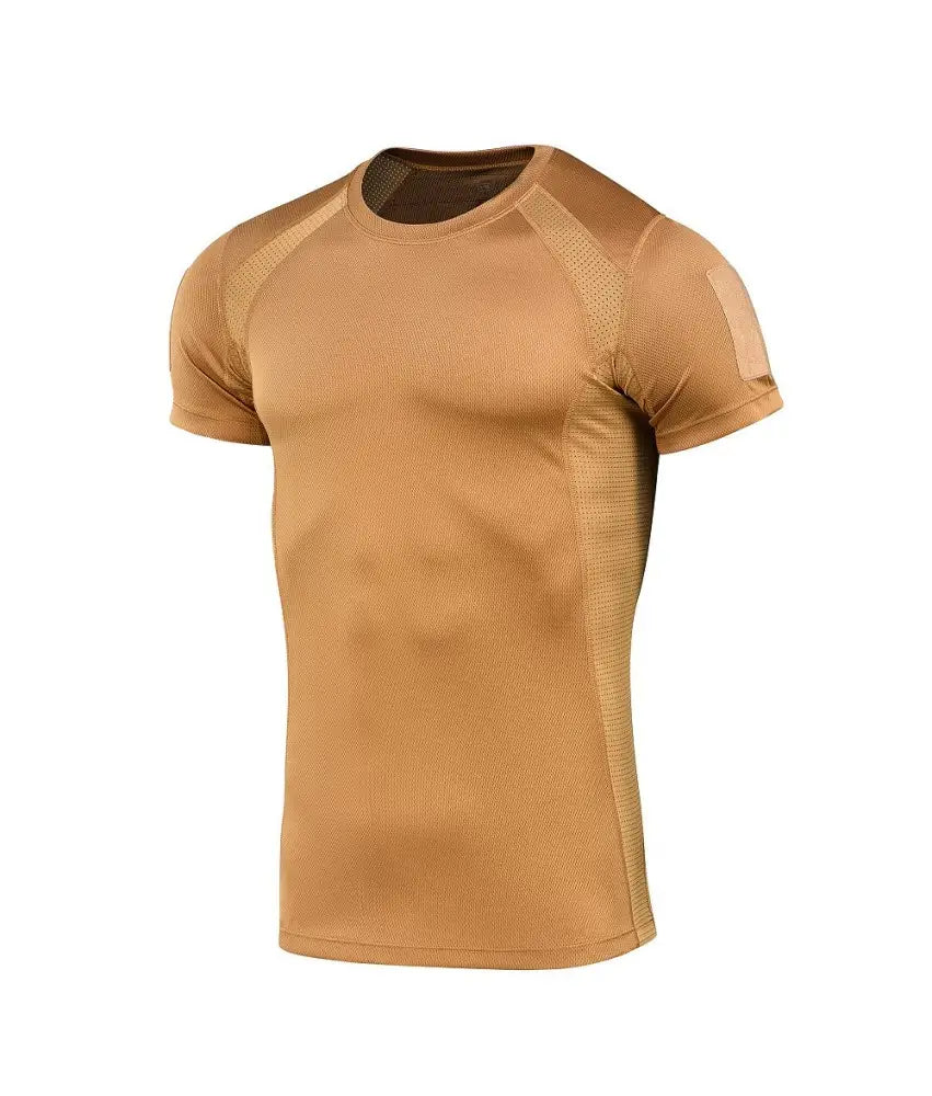 Tricou tactic Coyote respirabil – vedere frontală