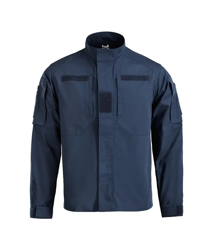 Veston tactic Navy din material rip-stop – vedere frontală